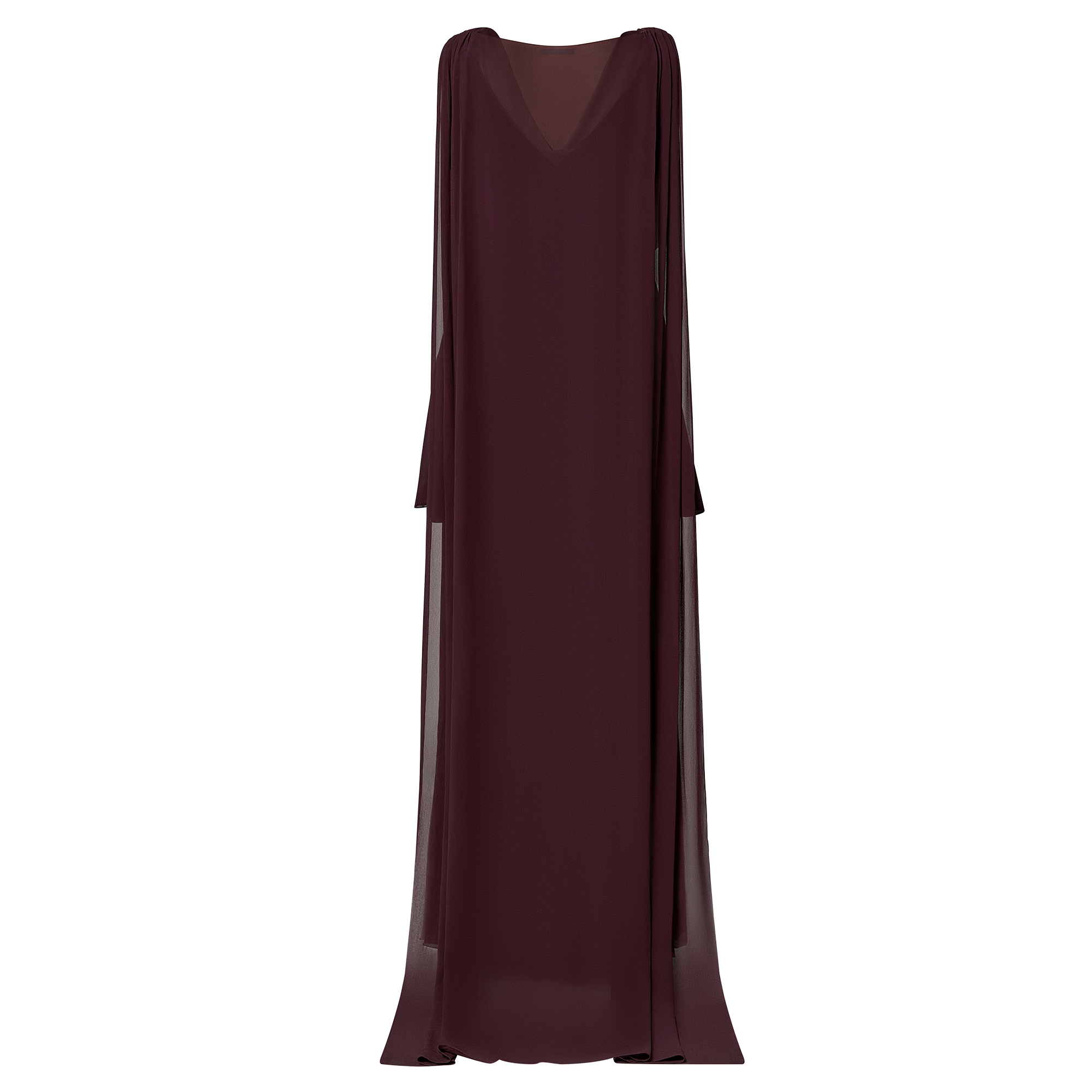 Cape Back Asymmetrical Gown - Luxury Dresses - Ready to Wear